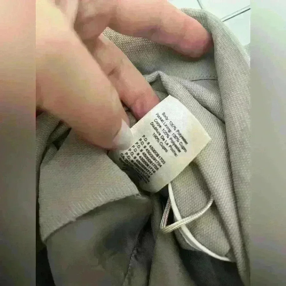 NWOT ARITZIA WILFRED PAPER BAG HIGH WAIST SHORT SIZE 4 GREY  TAUPE - Picture 8 of 8